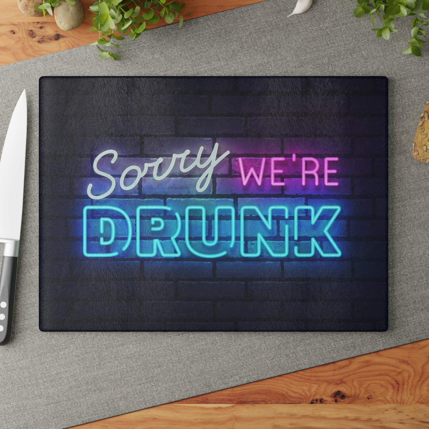 Cutting Board "drunk"