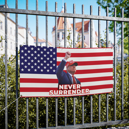 Vinyl Banner "Never"